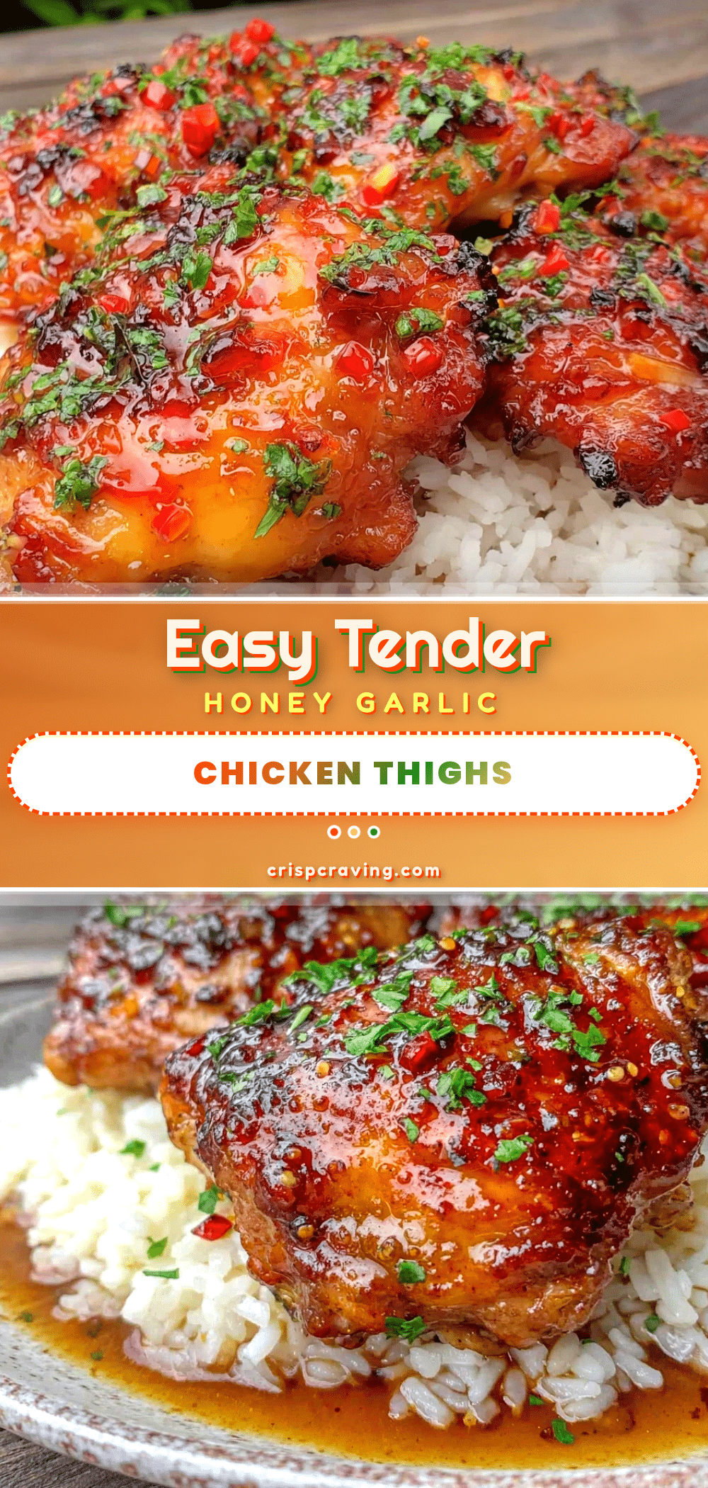 easy tender crockpot honey garlic chicken thighs recipe