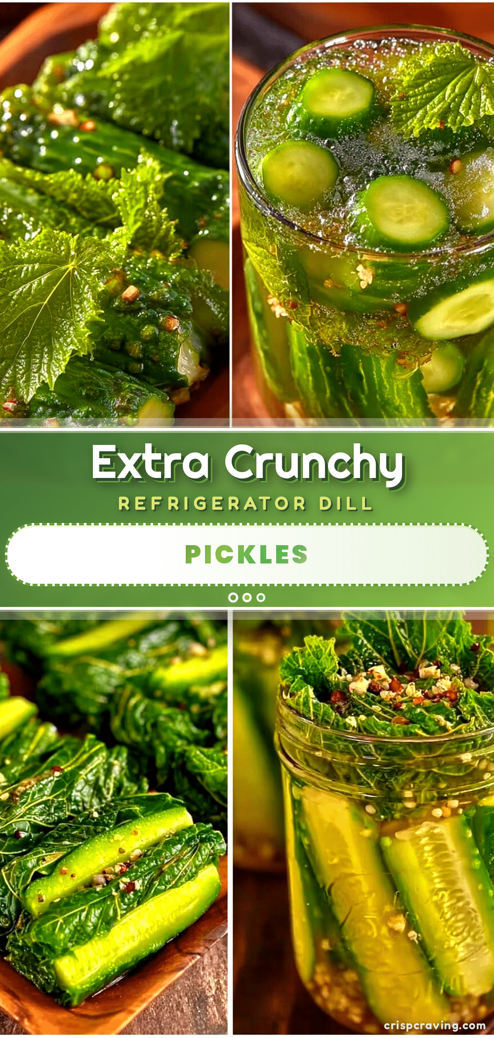 extra crunchy refrigerator dill pickles recipe