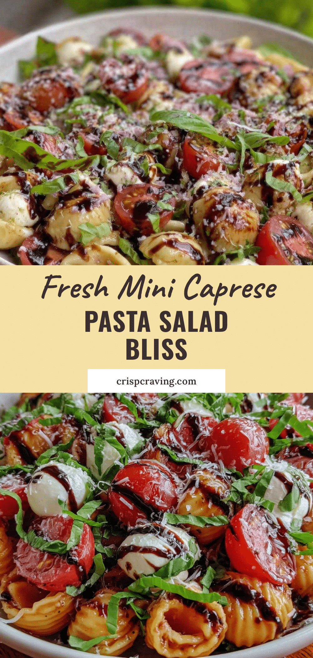 fresh mini caprese pasta salad recipe