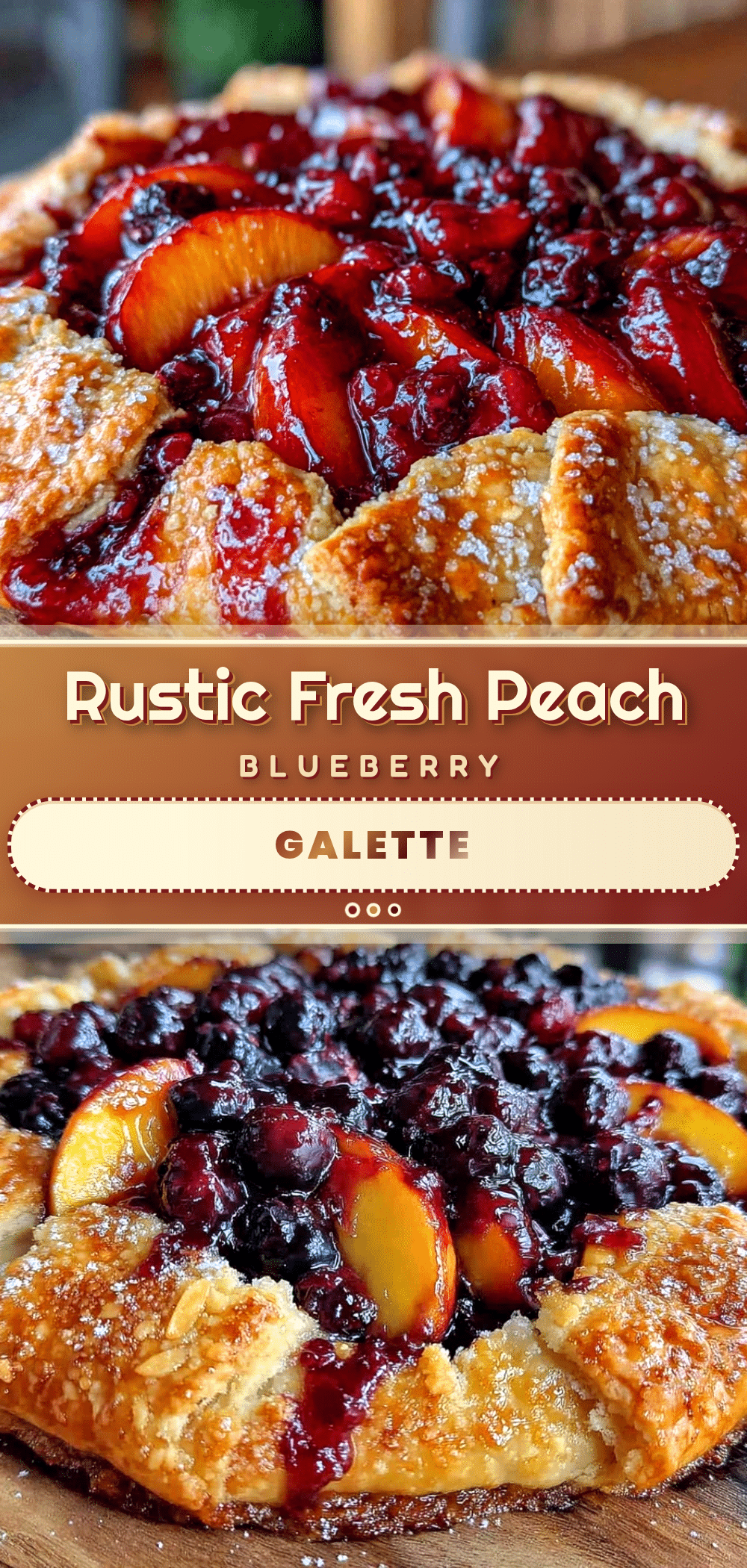 fresh peach blueberry galette recipe