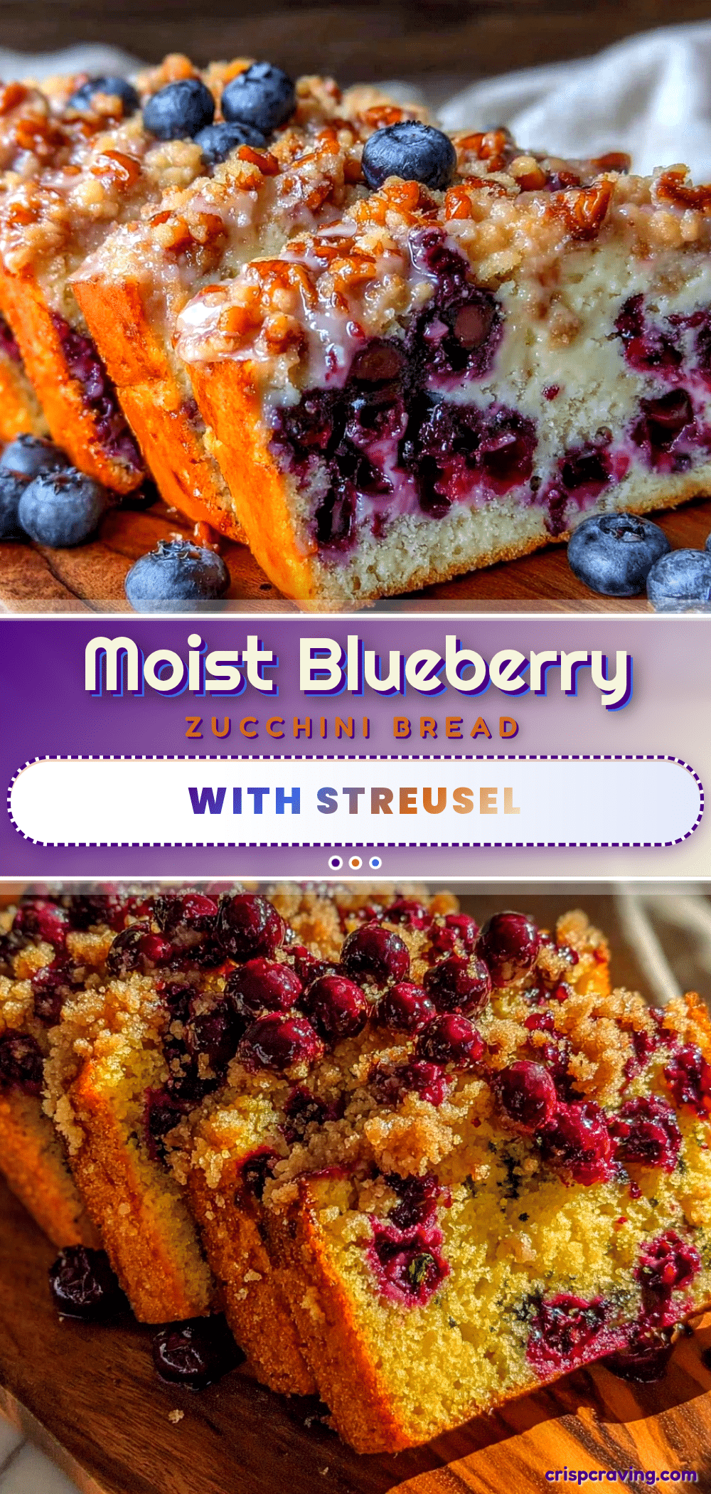 moist blueberry zucchini bread recipe