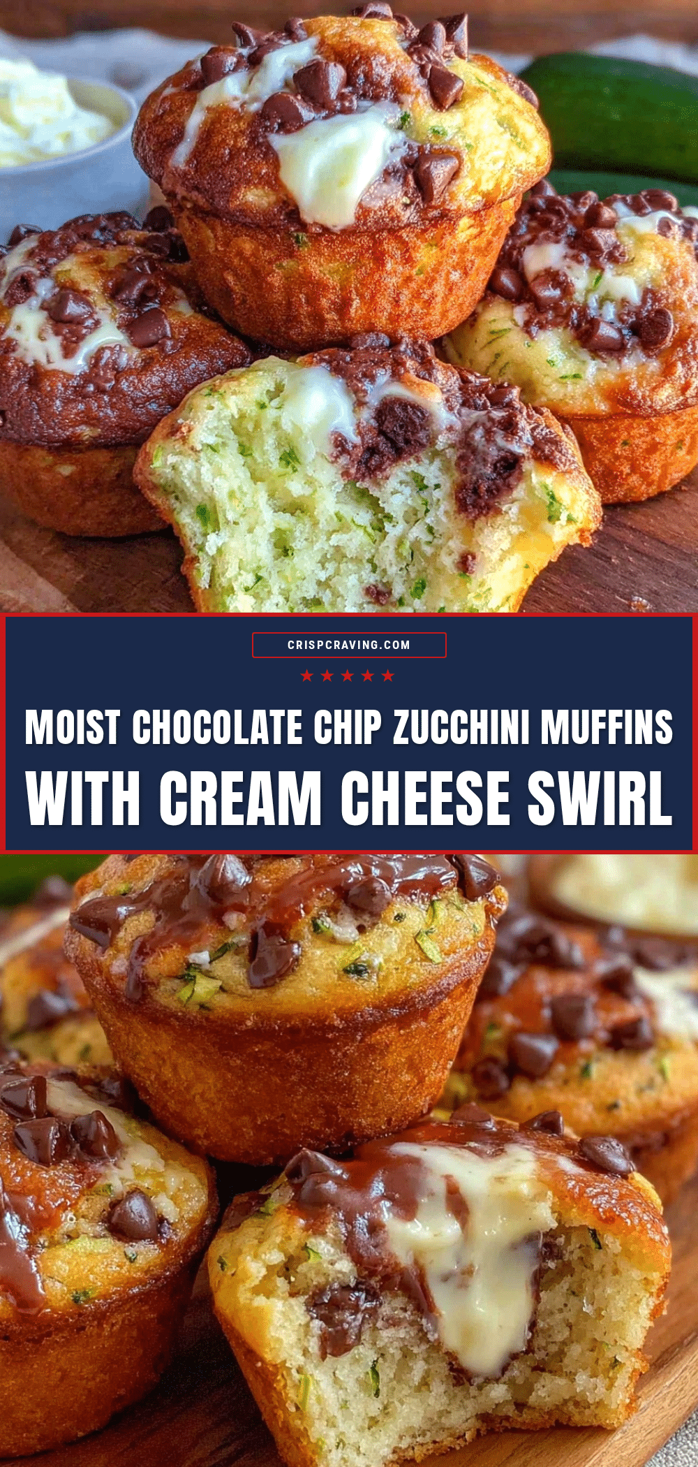 moist chocolate chip zucchini muffins recipe