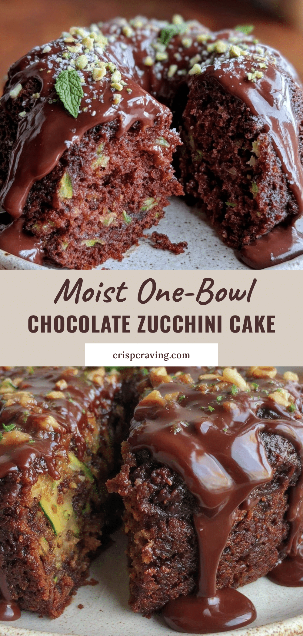 moist one-bowl chocolate zucchini cake recipe