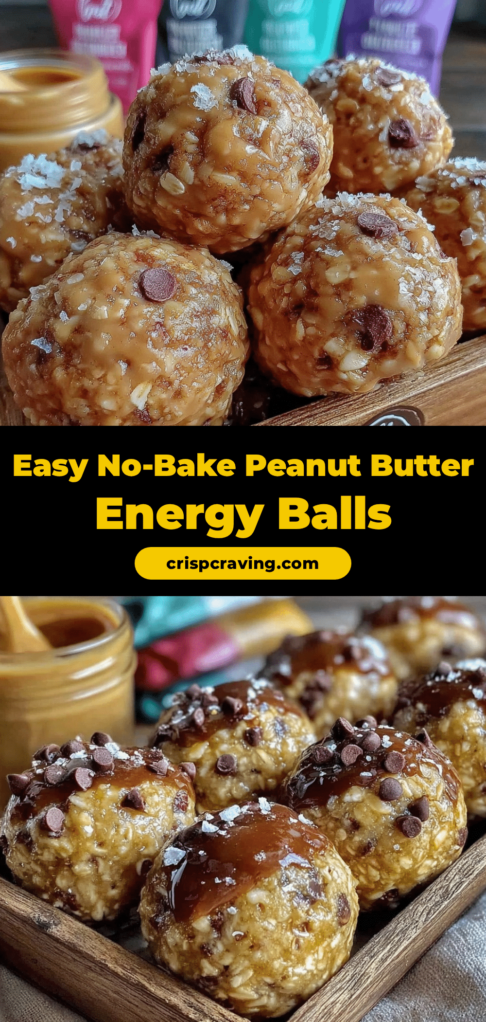 no-bake peanut butter oat energy balls recipe