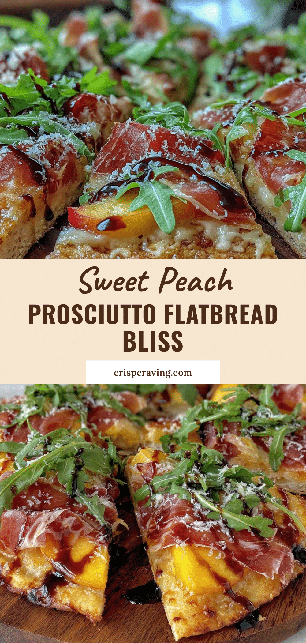 peach and prosciutto flatbread recipe