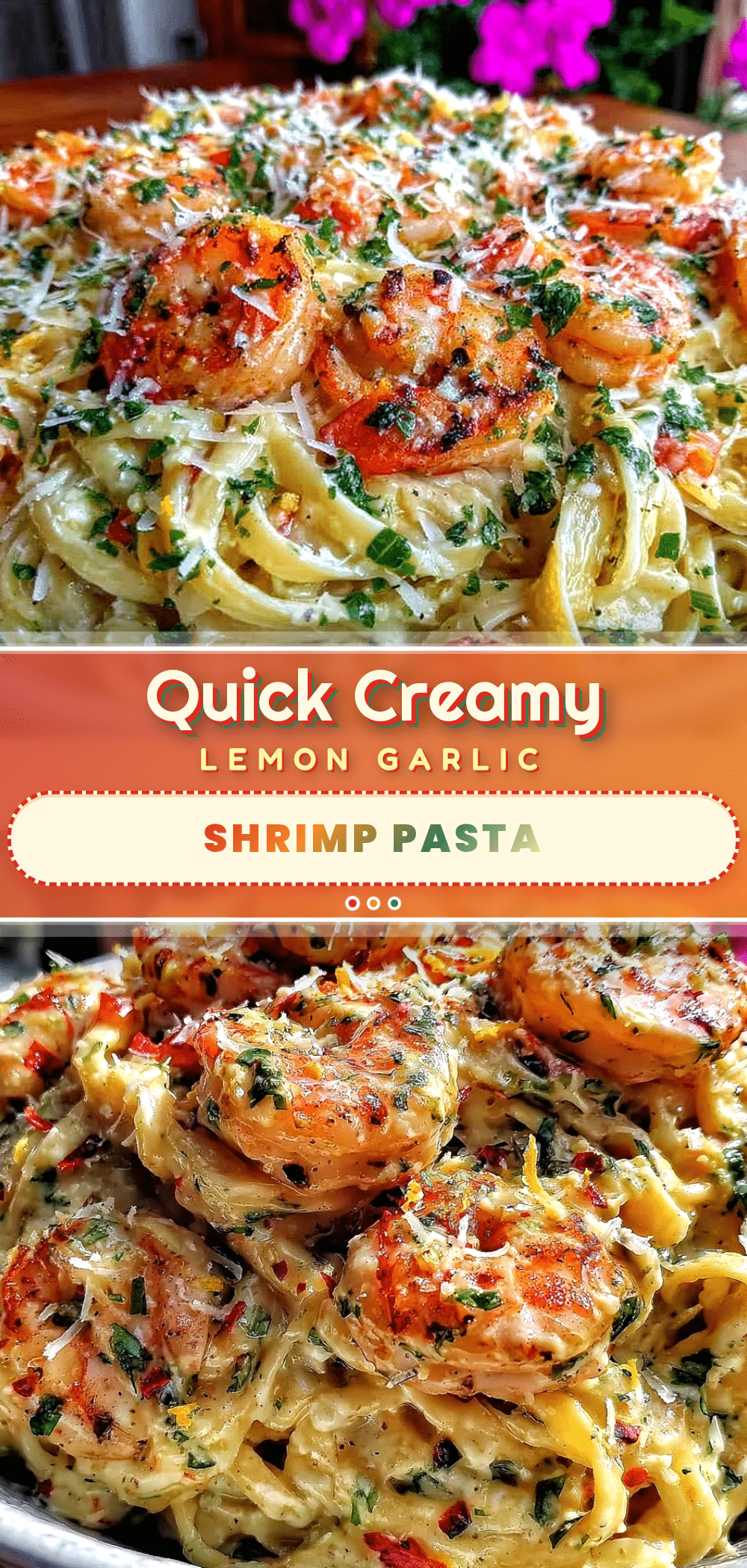 quick creamy lemon garlic shrimp pasta recipe