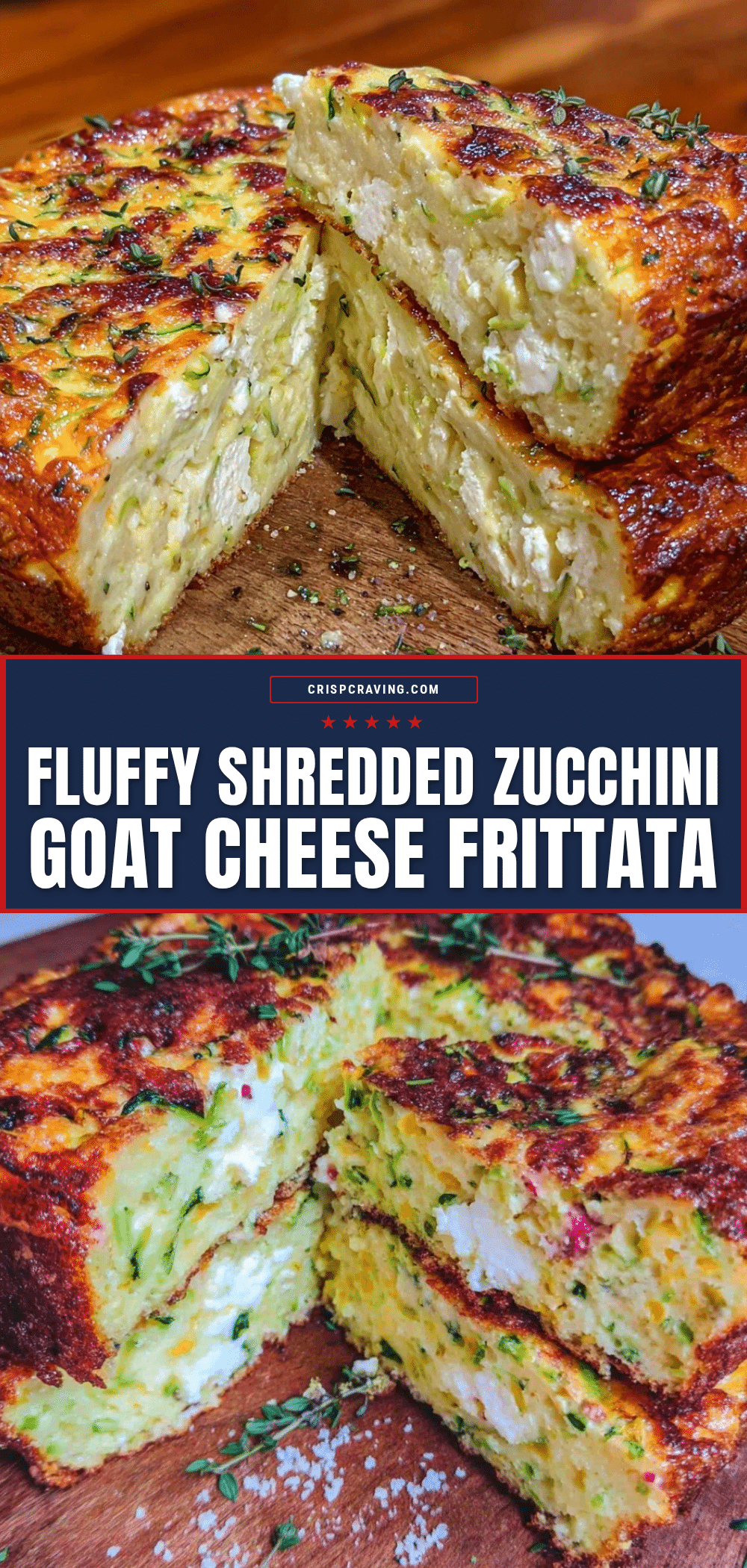 shredded zucchini and goat cheese breakfast frittata recipe