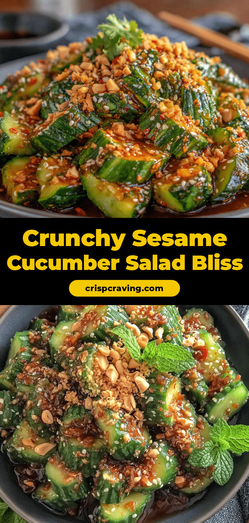 asian sesame cucumber salad recipe