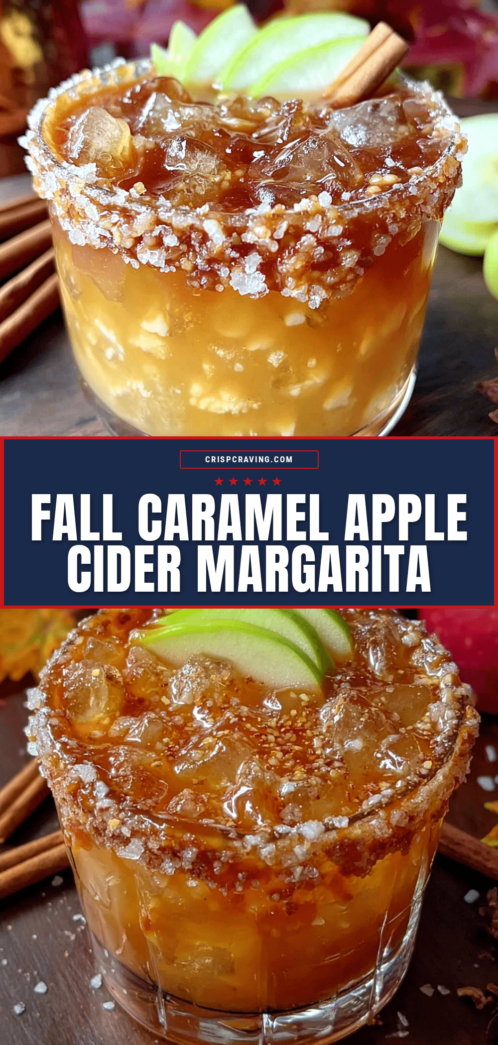 caramel apple cider margarita recipe