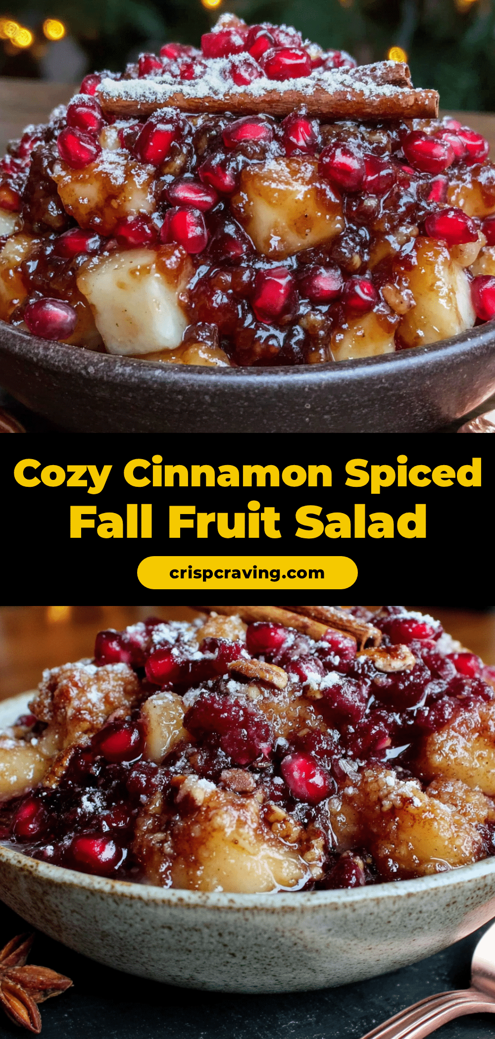 cozy cinnamon spiced fall fruit salad recipe