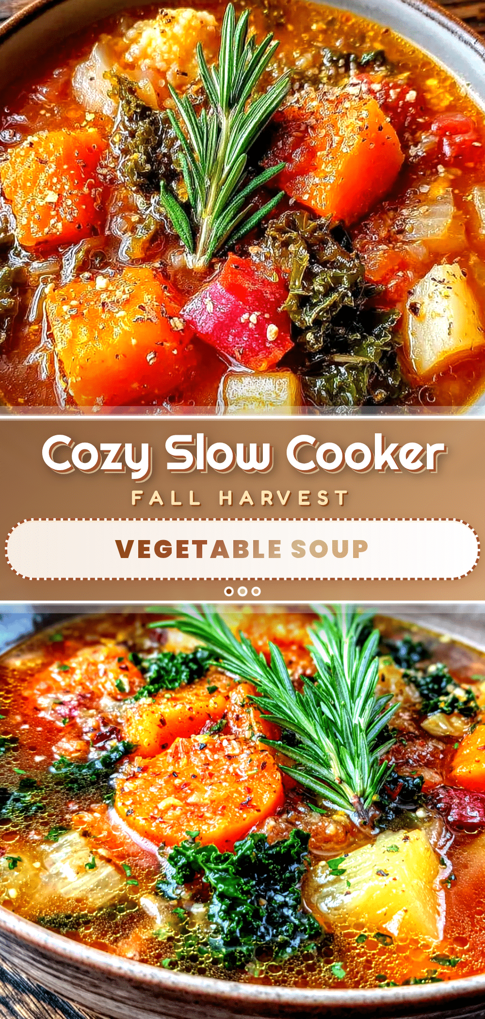 cozy slow cooker fall harvest vegetable soup recipe