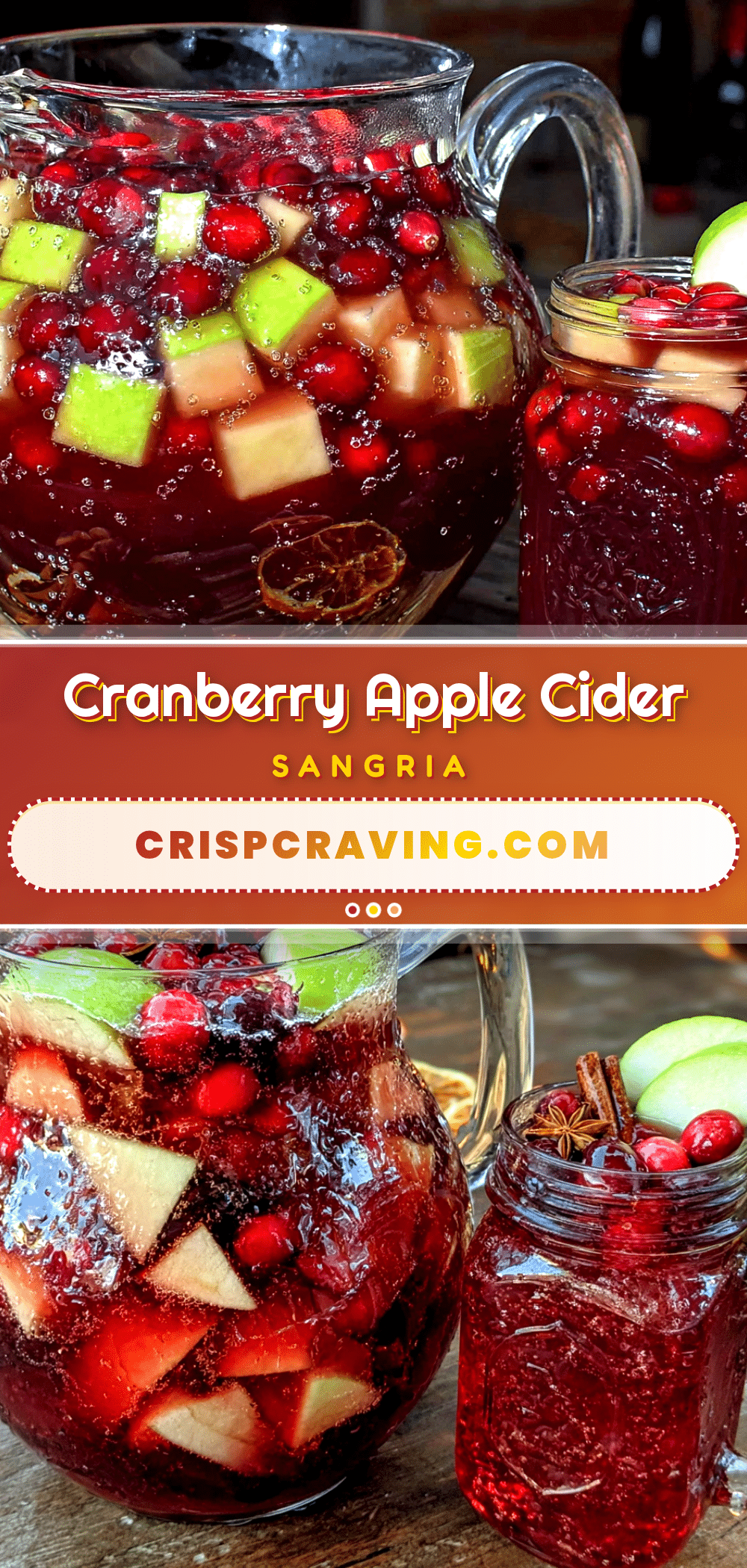 cranberry apple cider sangria recipe