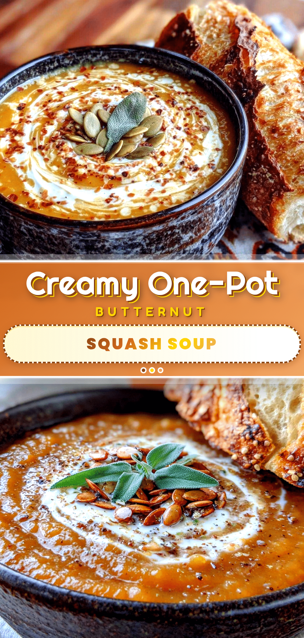 creamy one-pot butternut squash soup recipe