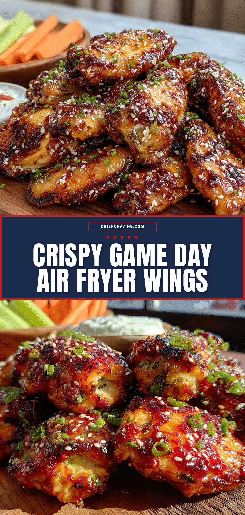 crispy air fryer chicken wings recipe