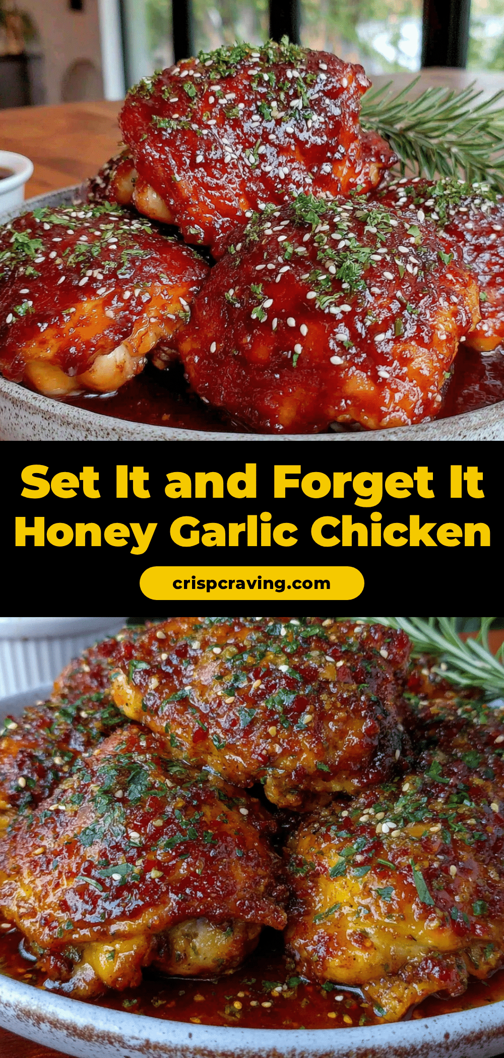 crockpot honey garlic chicken thighs recipe