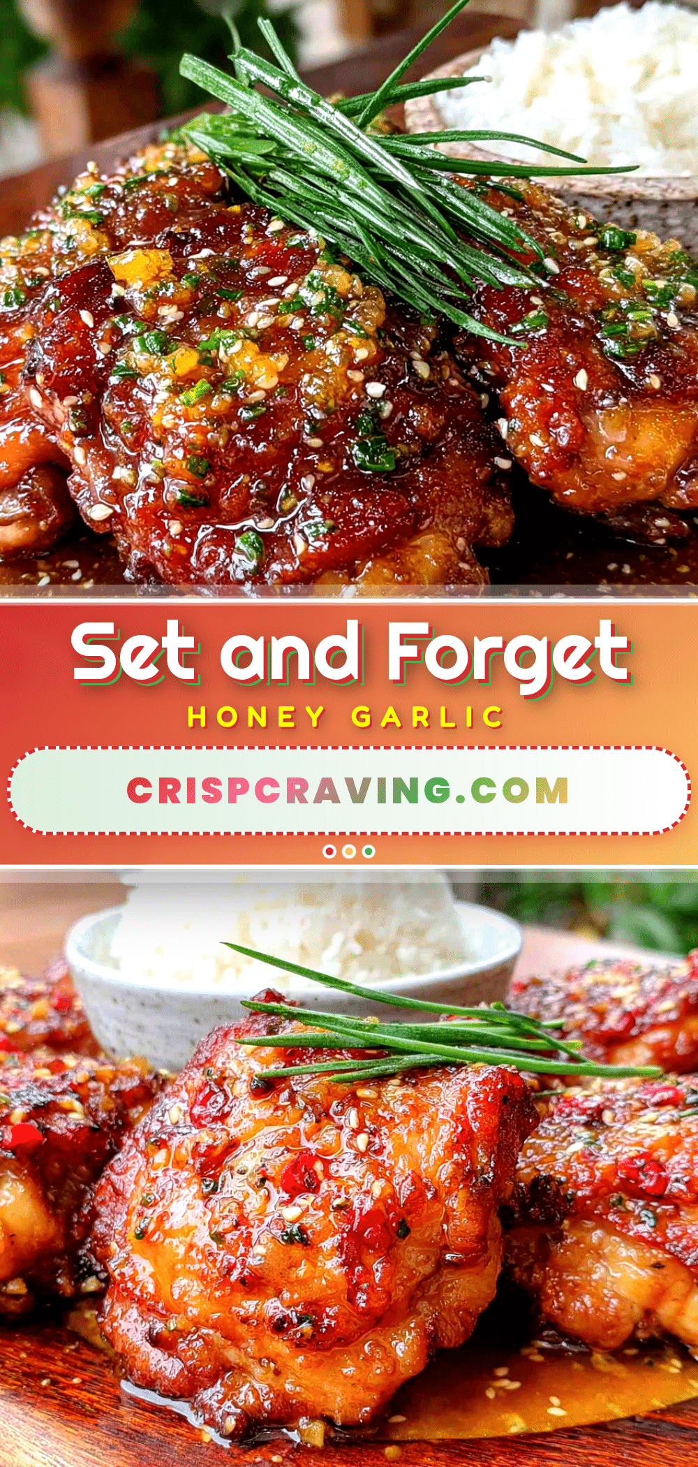 crockpot honey garlic chicken thighs recipe