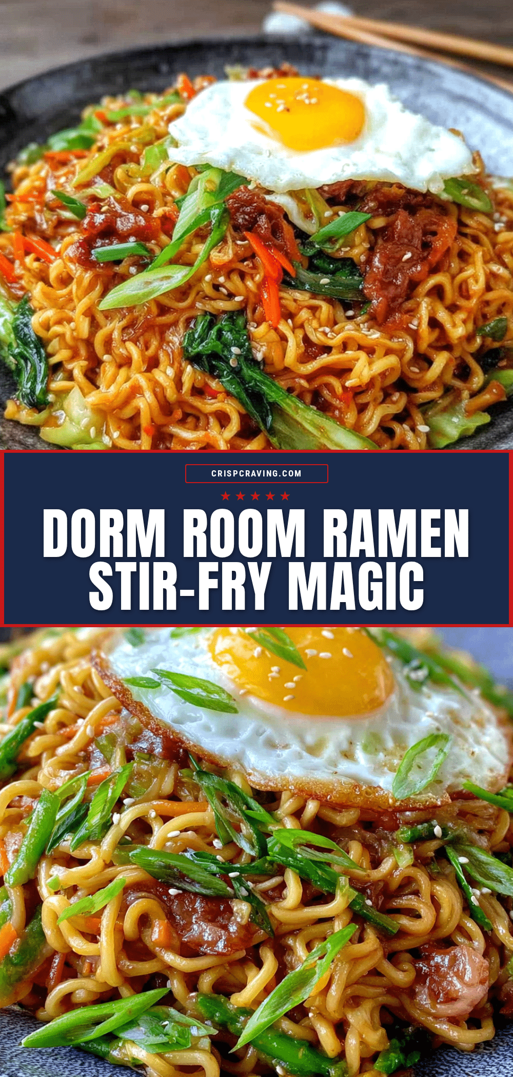 dorm room ramen stir-fry recipe