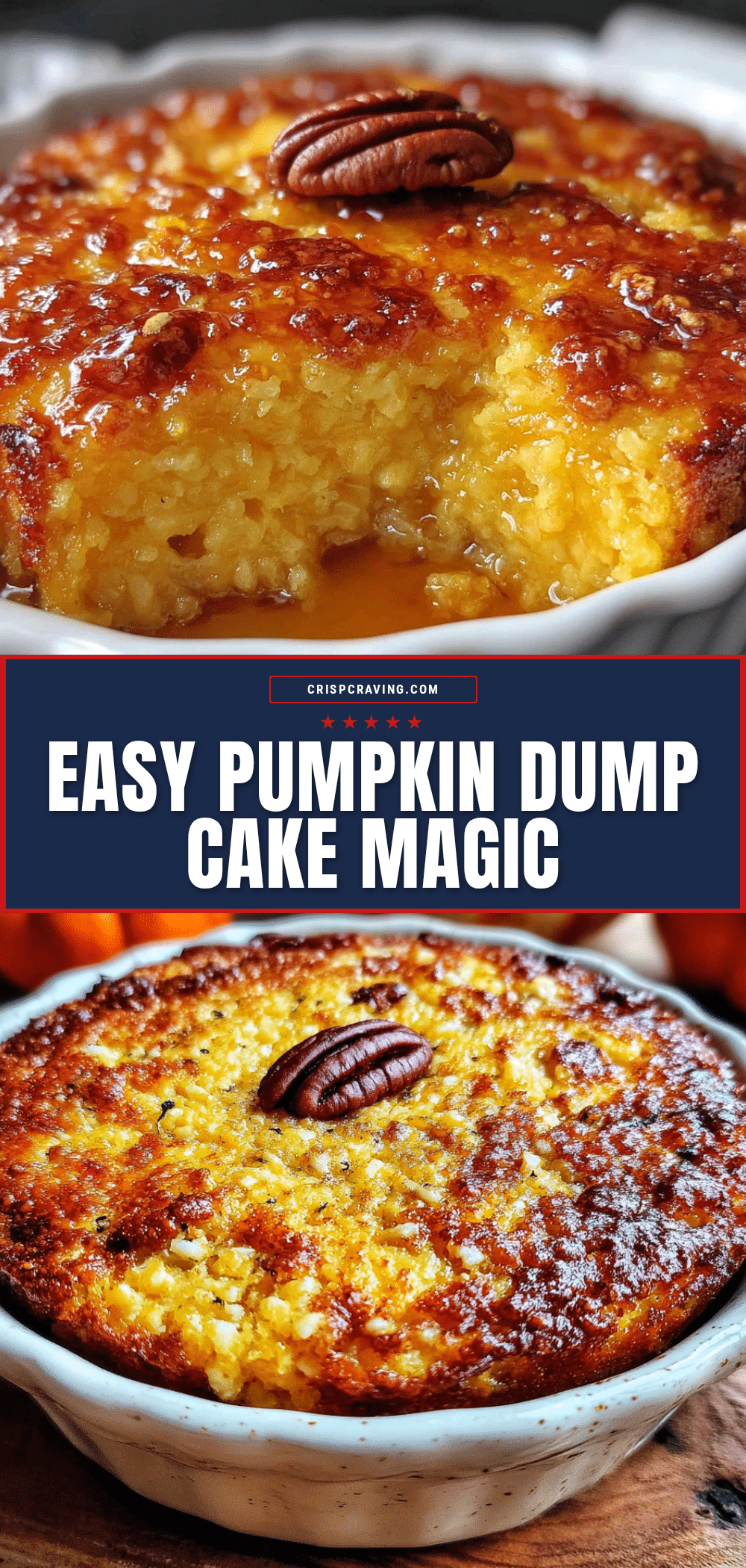 Easy Pumpkin Dump Cake with Yellow Cake Mix recipe