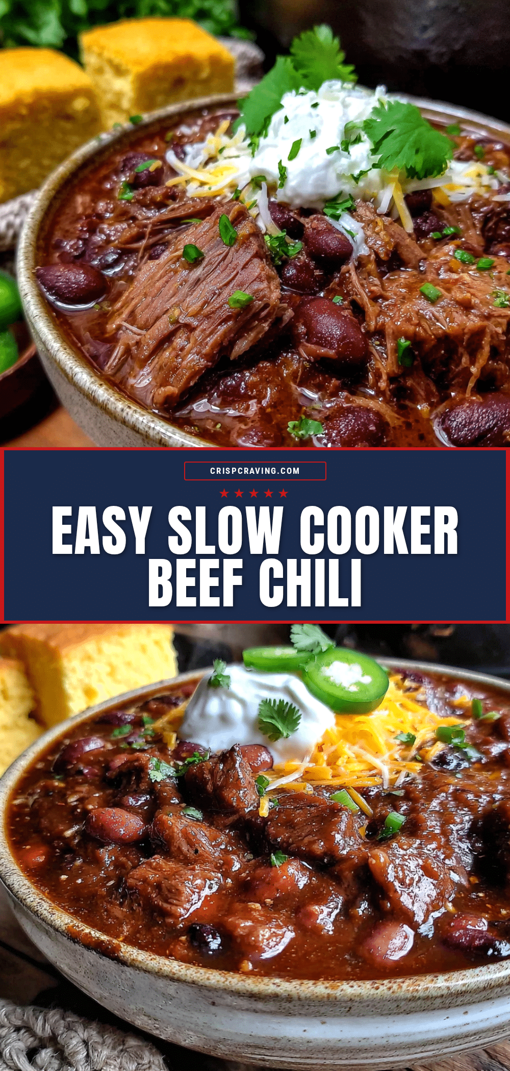 easy slow cooker beef and bean chili recipe