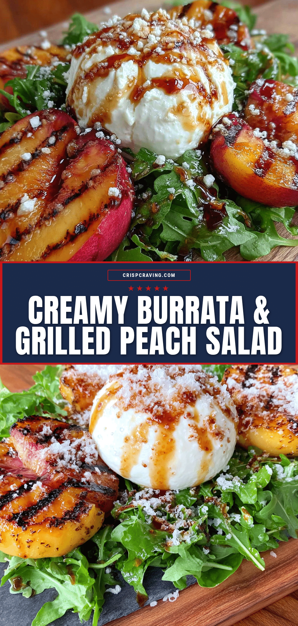 grilled peach burrata salad recipe