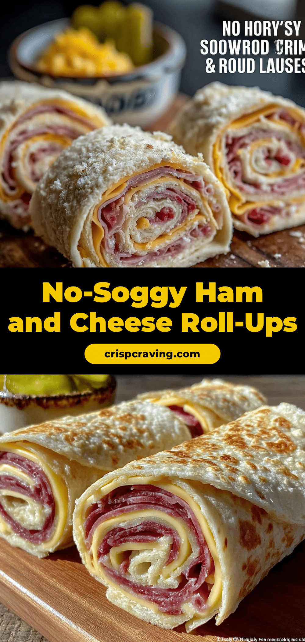 ham and cheese roll-ups recipe