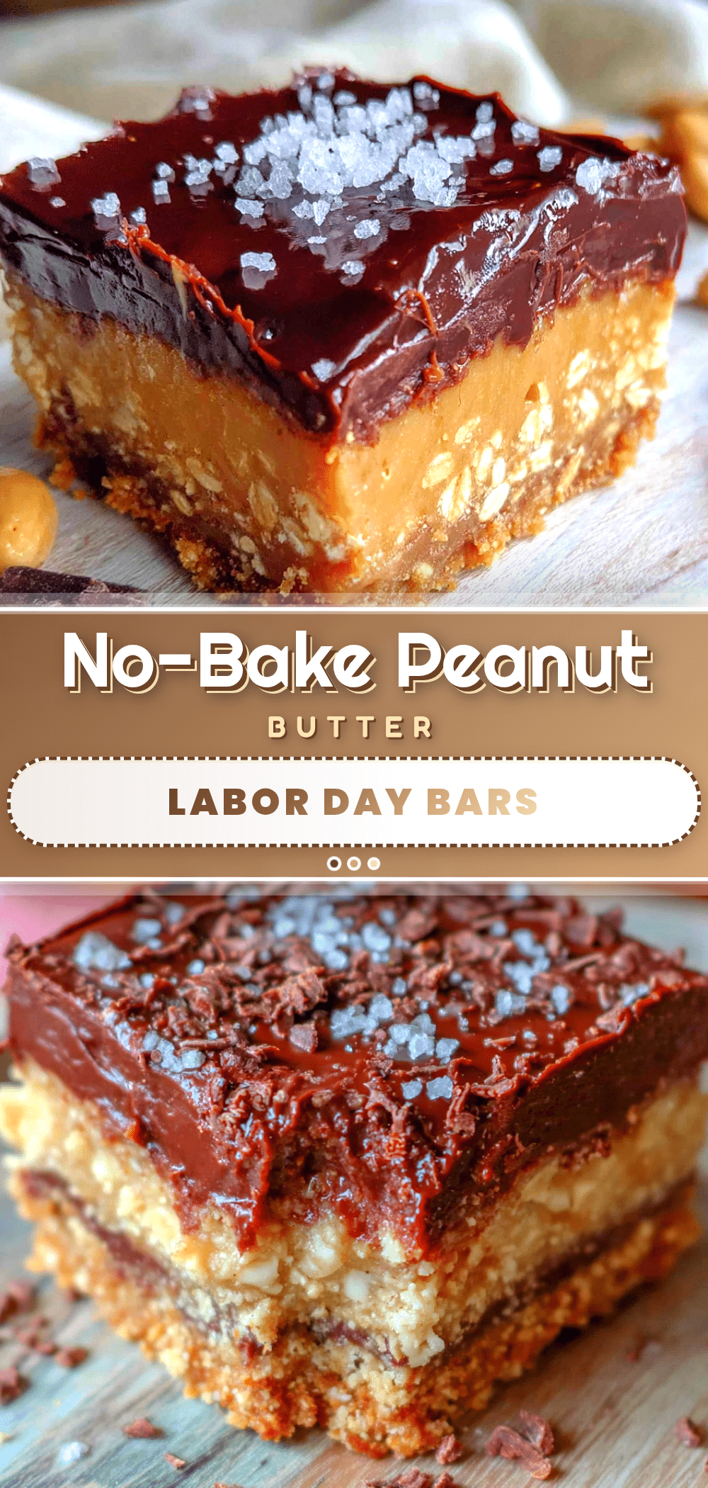 no-bake peanut butter bars recipe