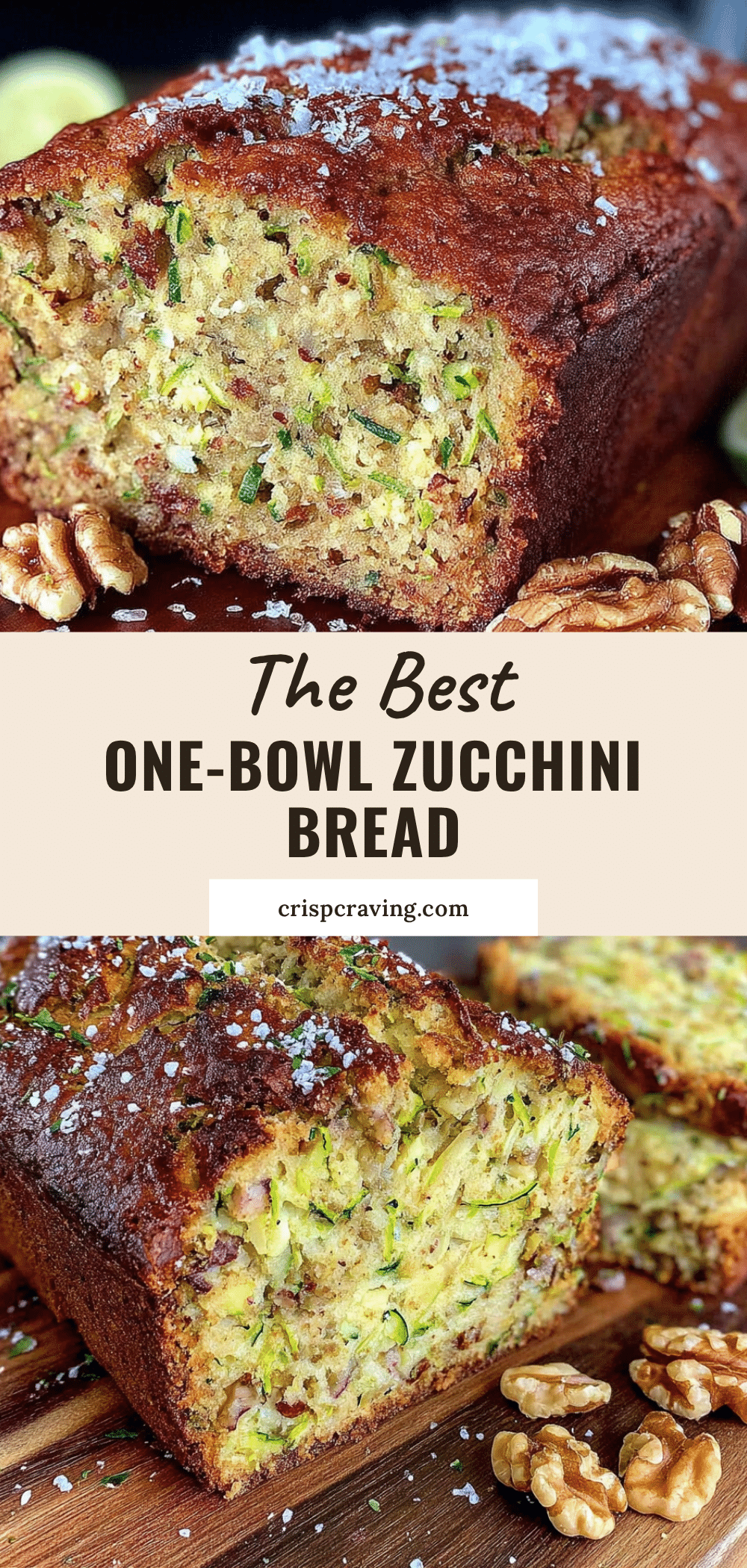 one-bowl zucchini bread with walnuts recipe