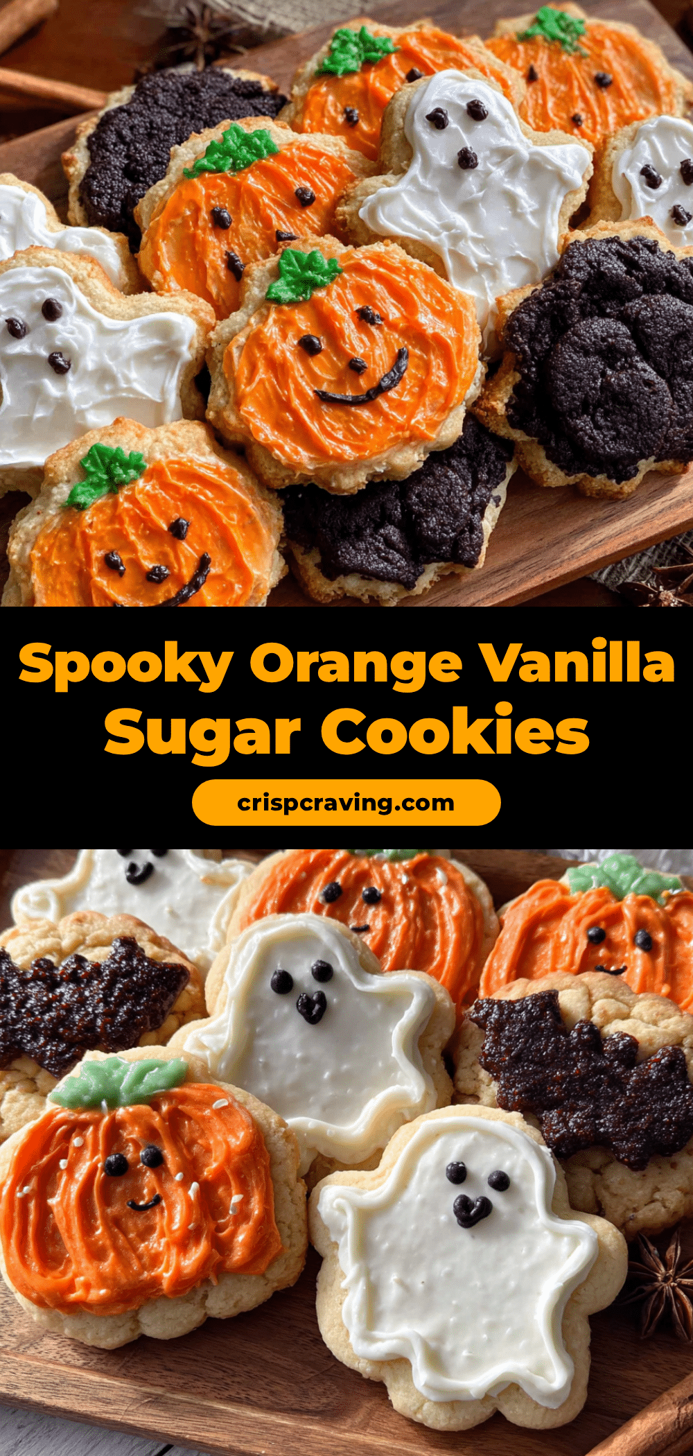 orange vanilla halloween sugar cookies recipe