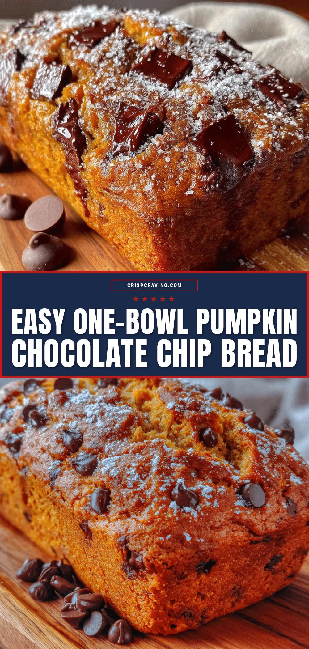 pumpkin chocolate chip bread recipe