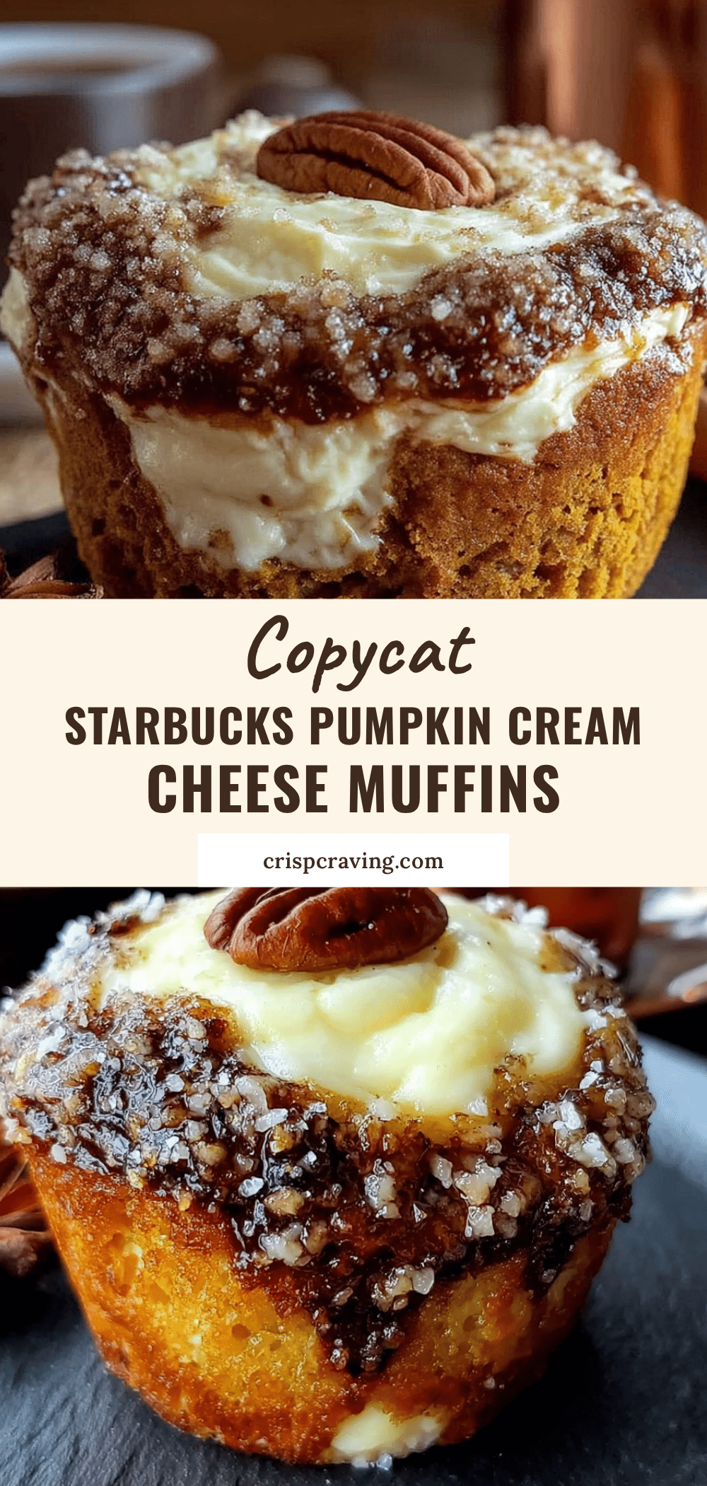 Pumpkin cream cheese muffins recipe