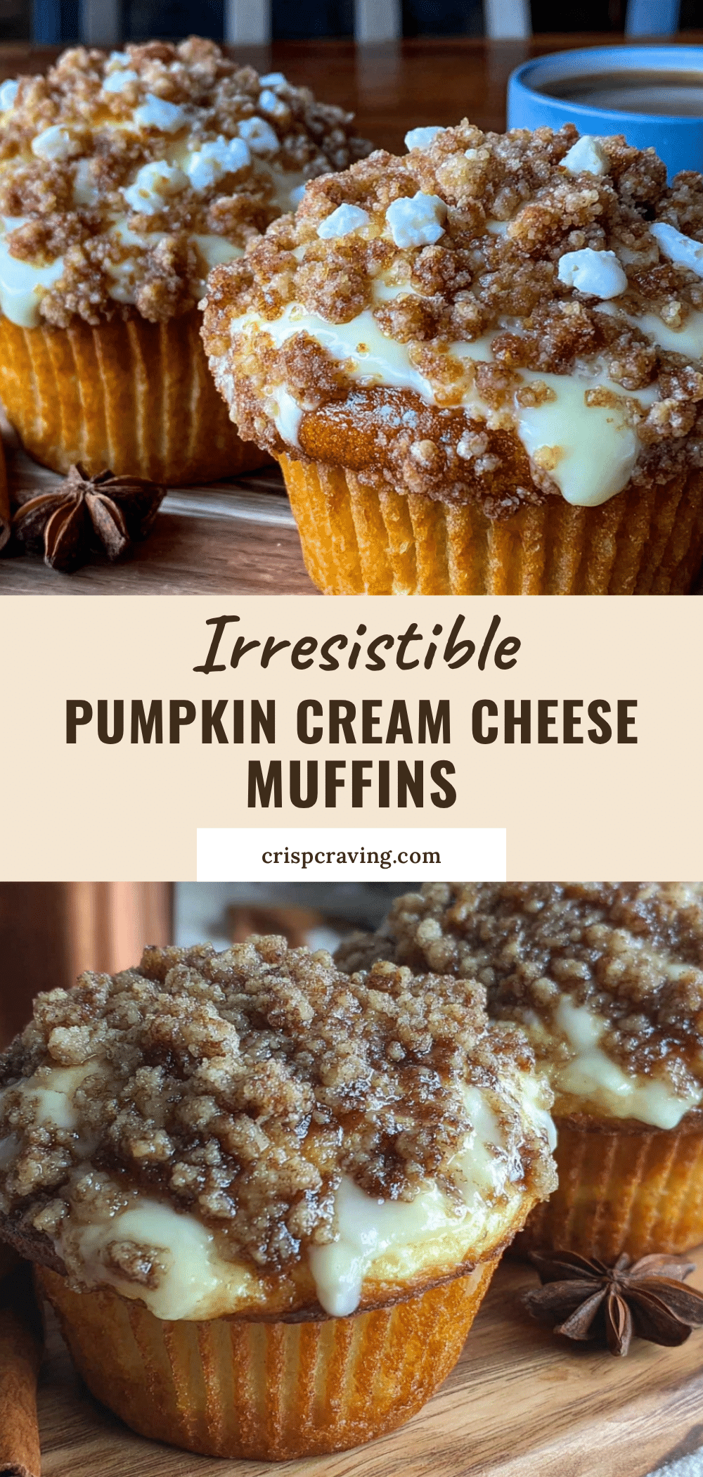 pumpkin cream cheese muffins recipe