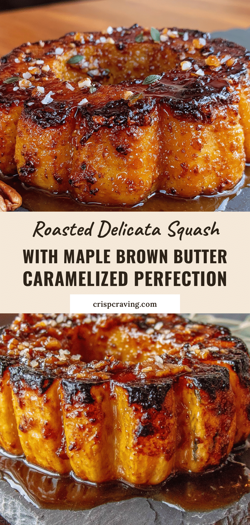 roasted delicata squash with maple brown butter recipe