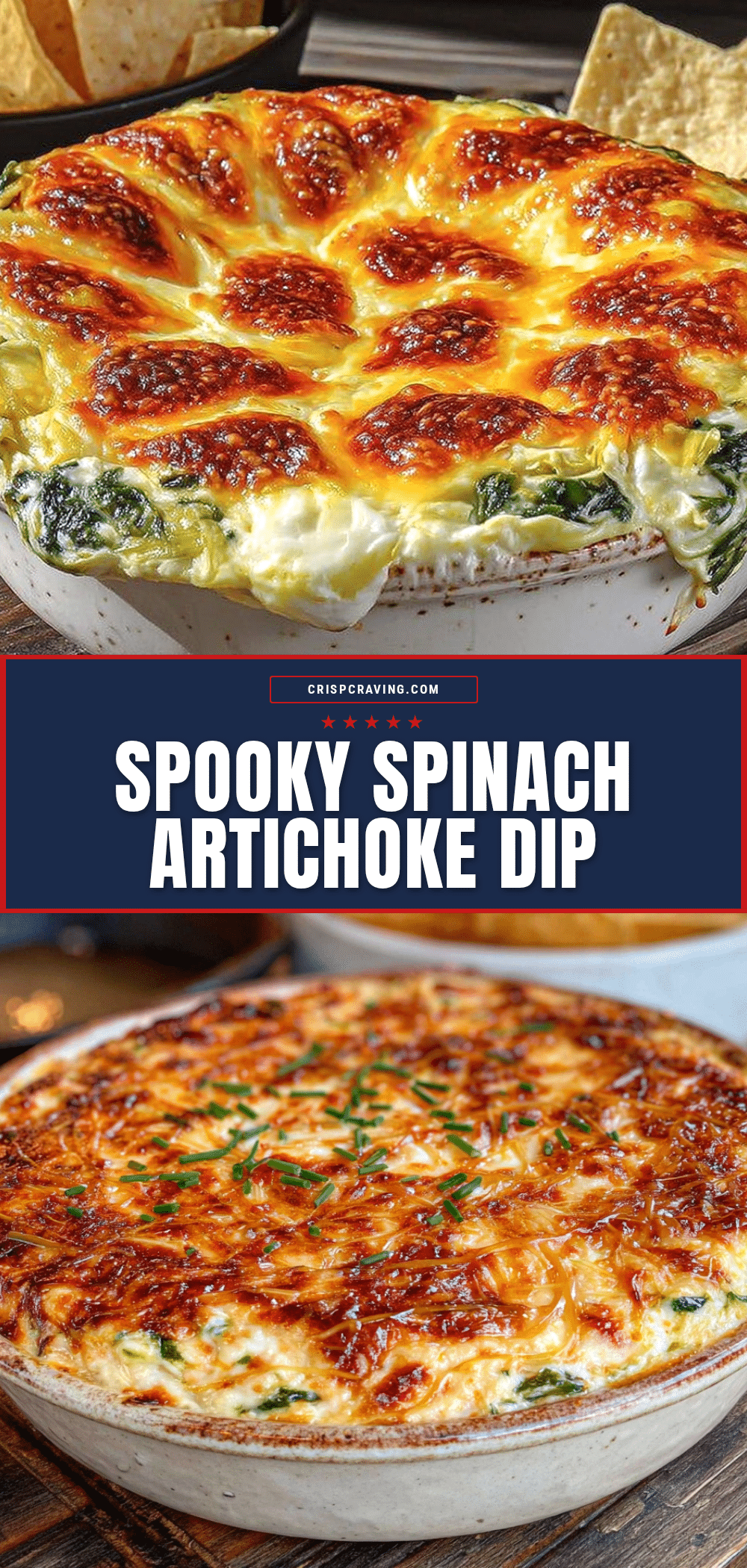 spiderweb spinach artichoke dip recipe