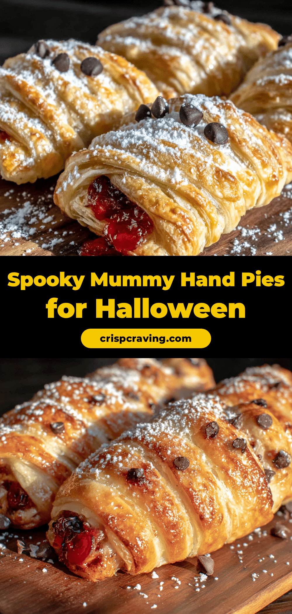 Spooky Mummy Hand Pies recipe