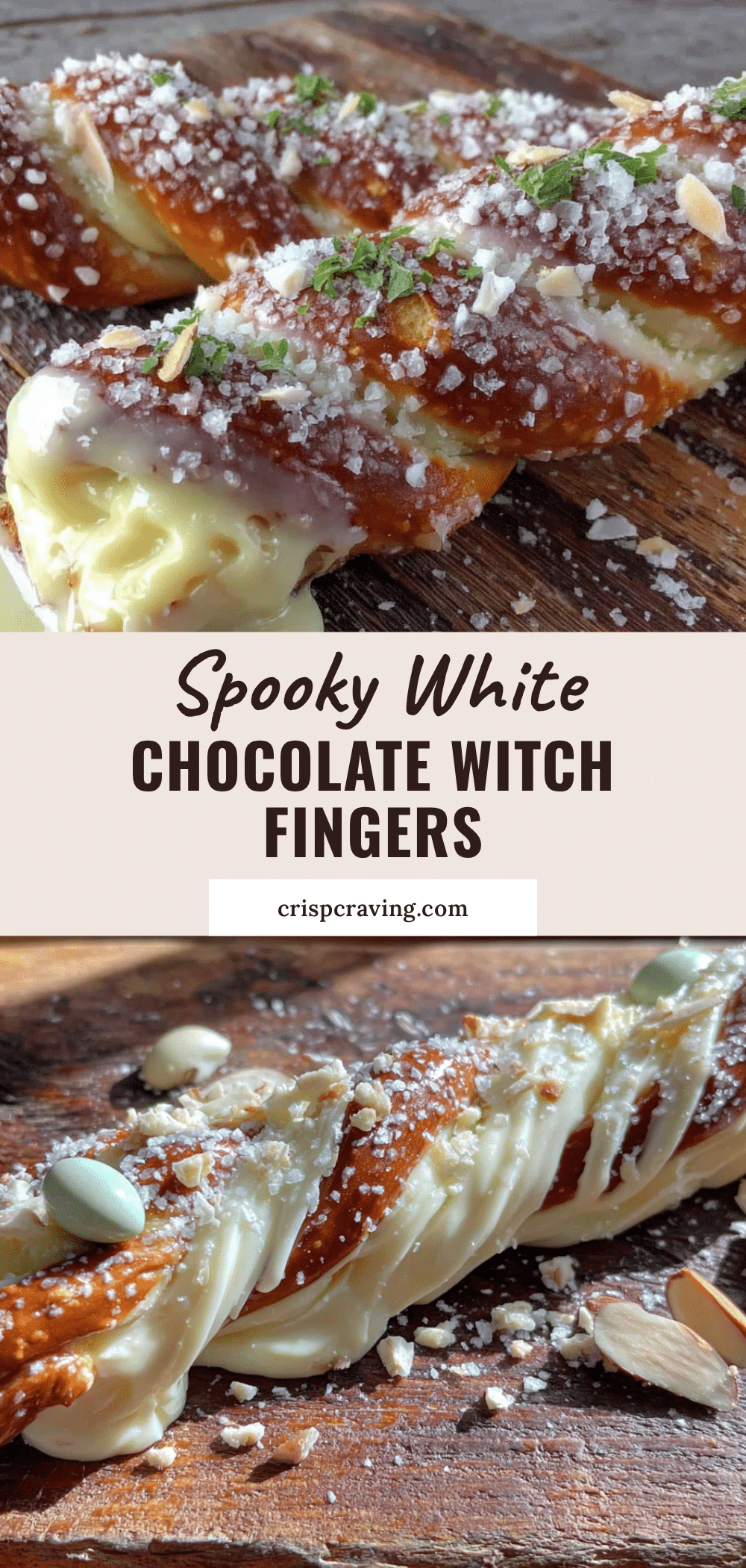 witch finger pretzel rods recipe