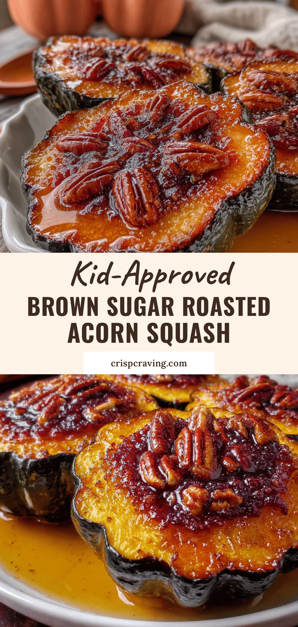 brown sugar roasted acorn squash recipe