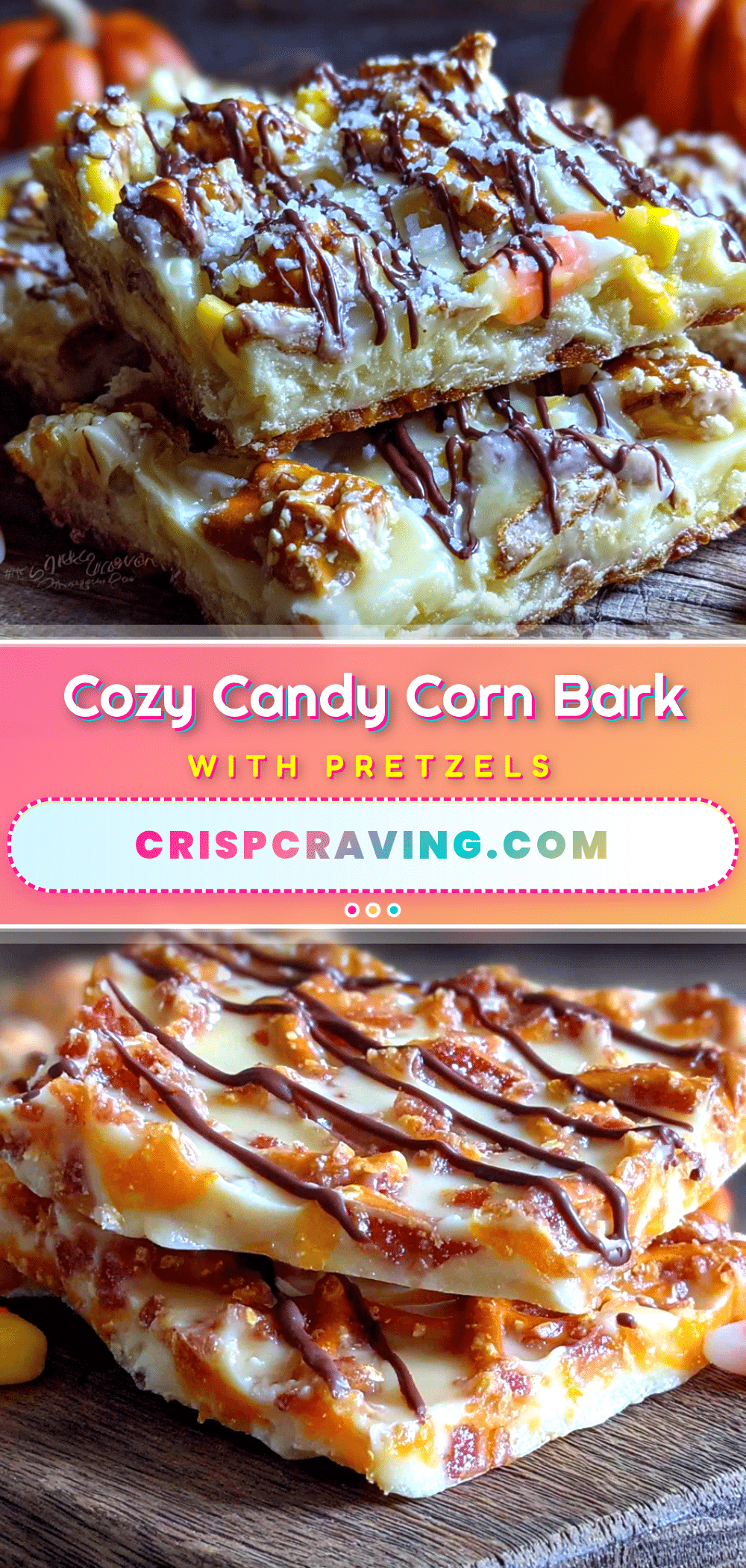 candy corn bark with pretzels recipe