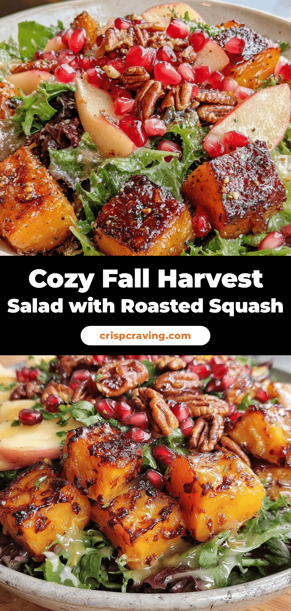 Cozy Fall Harvest Salad with Roasted Squash recipe