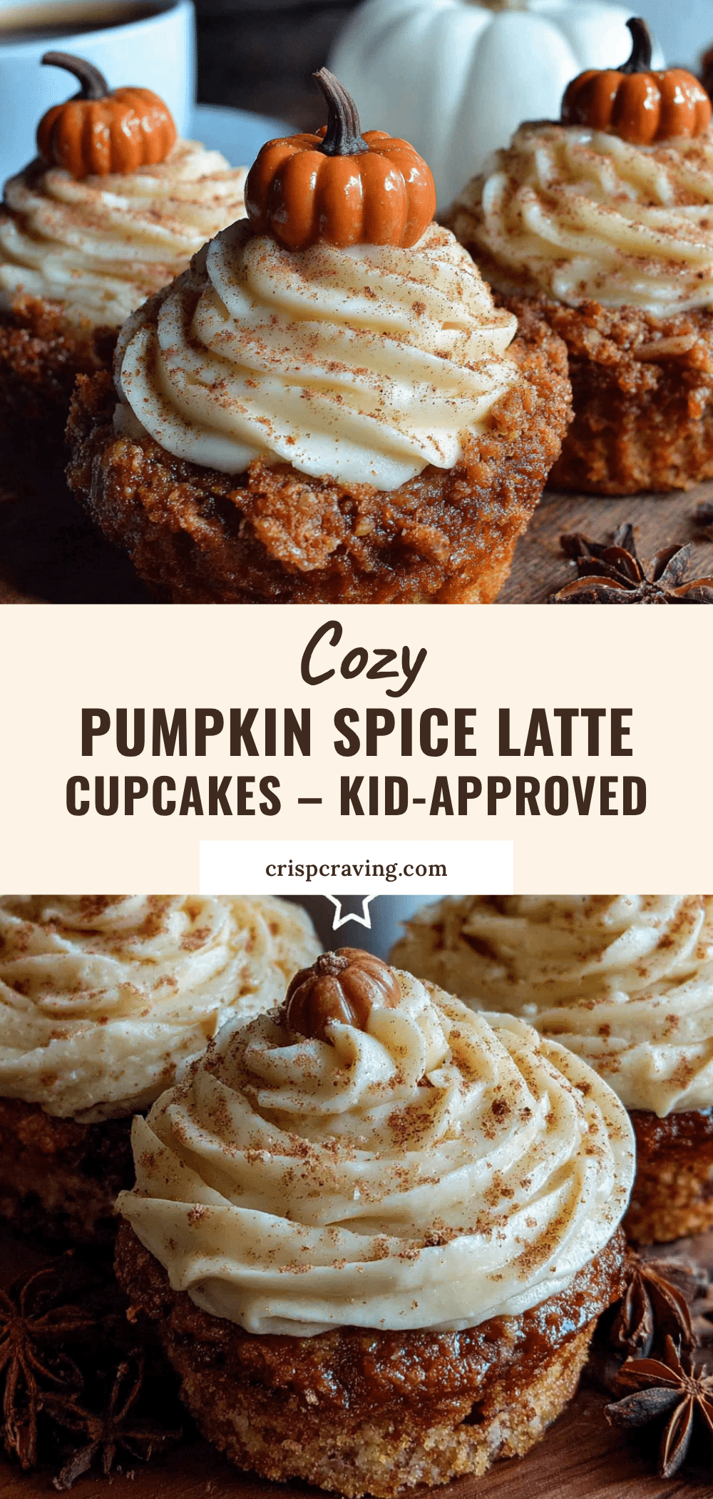 cozy pumpkin spice latte cupcakes recipe