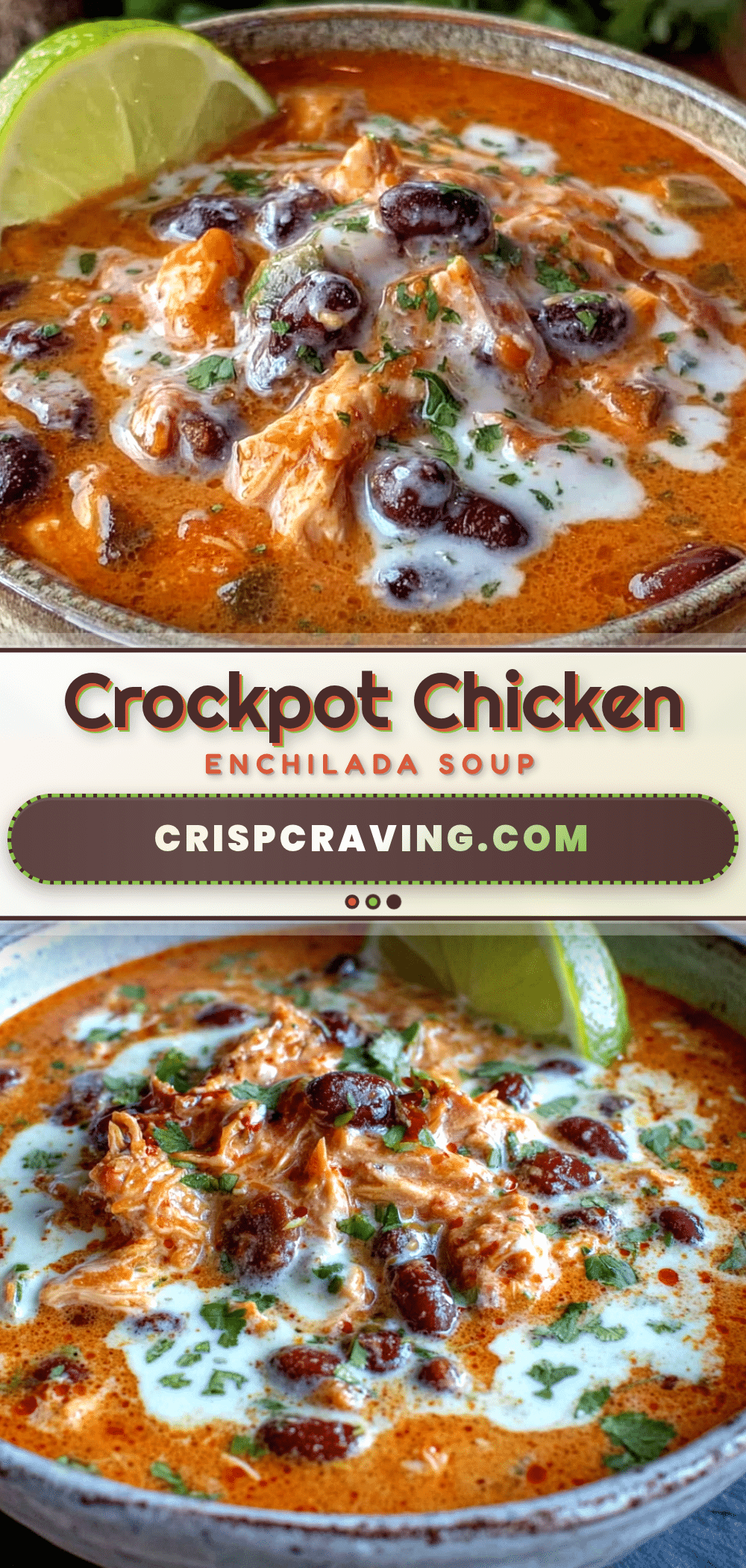 creamy crockpot chicken enchilada soup recipe