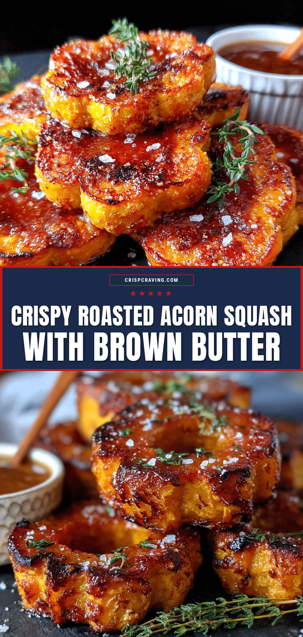 crispy roasted acorn squash rings recipe