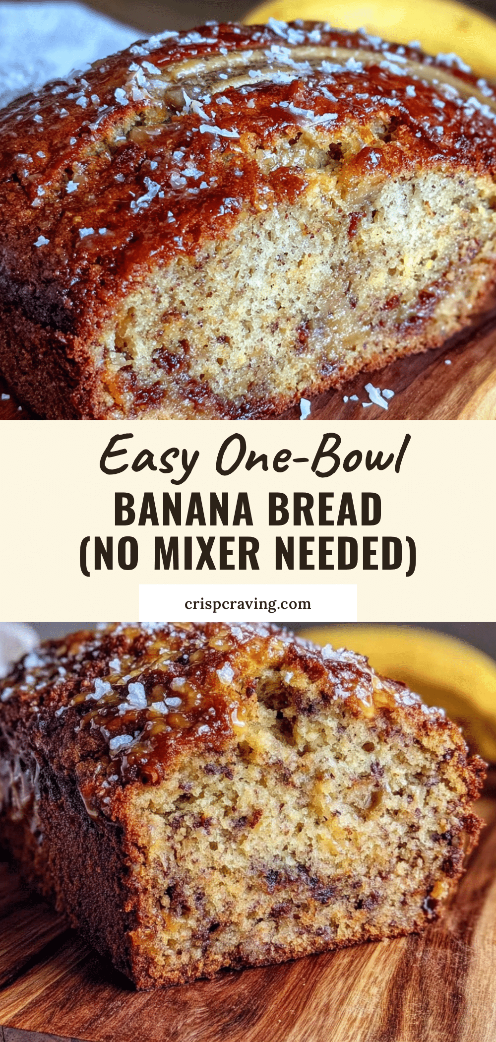 easy one-bowl banana bread recipe