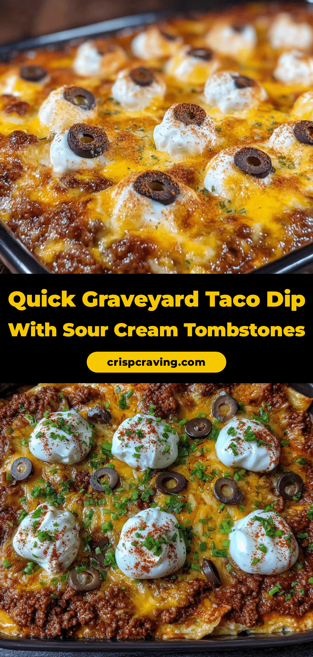 graveyard taco dip recipe