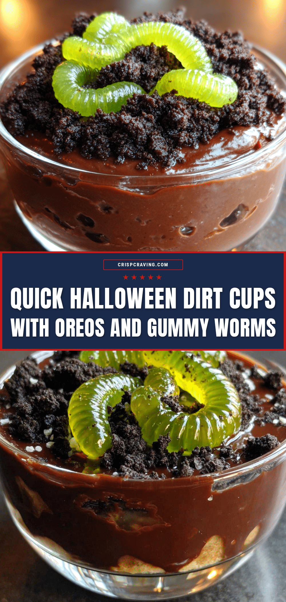 halloween dirt cups recipe