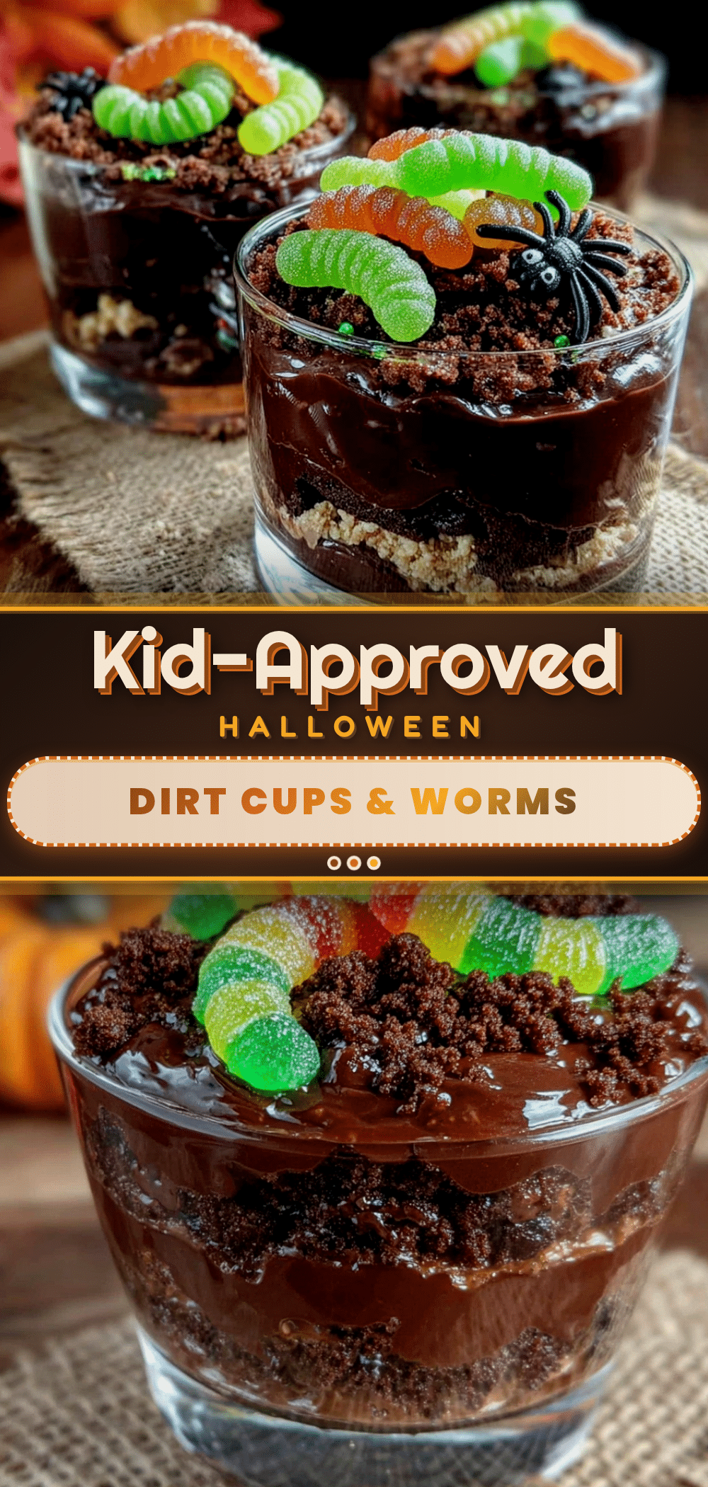 halloween dirt cups recipe