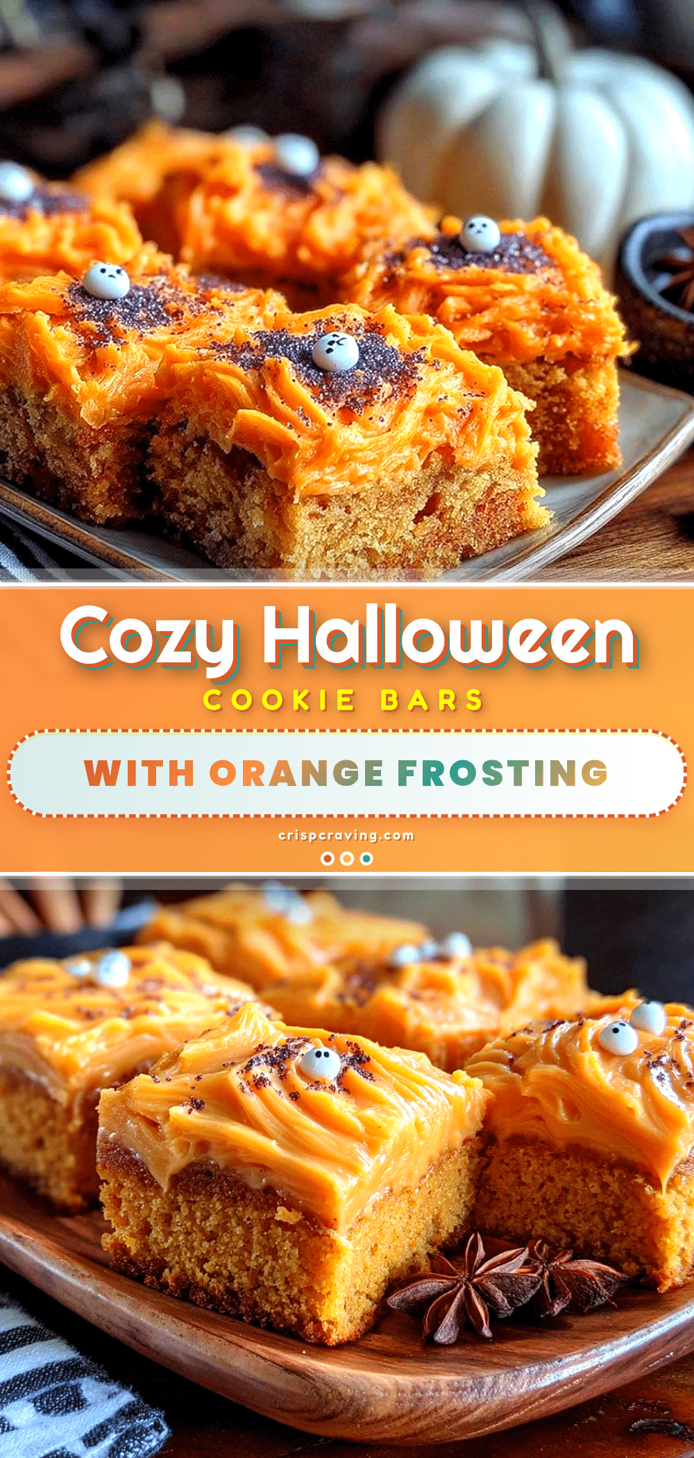 halloween sugar cookie bars recipe
