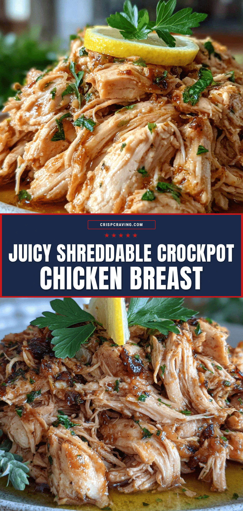 juicy shreddable crockpot chicken breast recipe