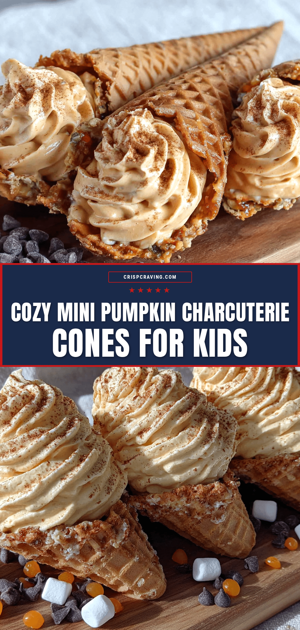mini pumpkin charcuterie cones recipe