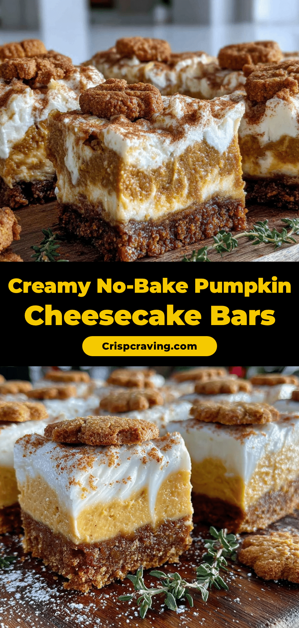 no-bake pumpkin cheesecake bars recipe