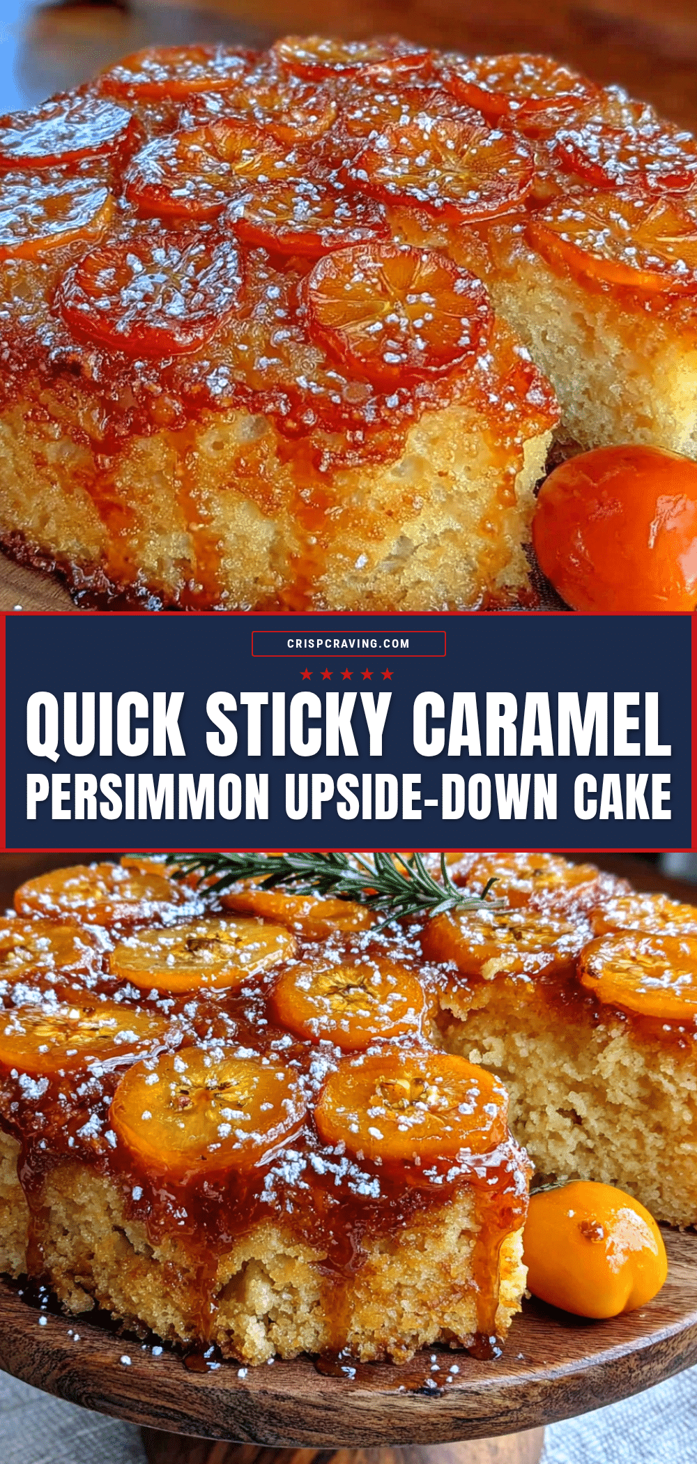 persimmon upside-down cake recipe